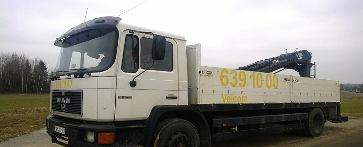 Аренда манипулятора на базе а/м МАН до 10т.